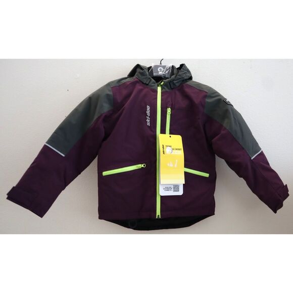 Ski-Doo Teens' Sz 8 Deep Purple Particle Waterproof Winter Snow Jacket - Picture 1 of 16